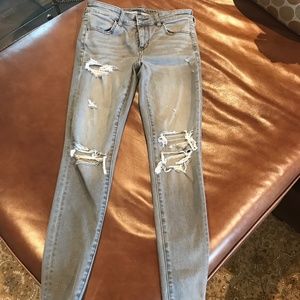 American Eagle  Grey Denim Jeggings